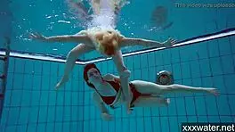 Hot Russian Girls Swimming In The Pool