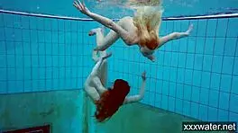 Hot Russian Girls Swimming In The Pool