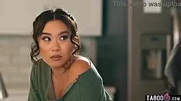 Stepuncle fucks Asian teen stepdaughter upon arrival