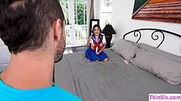 stepbrother films himself with stepsister in intimate moment