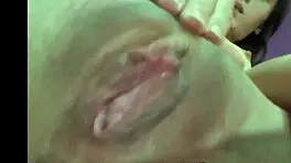 skinny teen masturbating close up on webcam