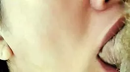 Hey, this couple helps the maid's daughter with some morning fun in public