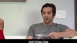 Lustyfam - Stepdaughter Invites Her Stepdad To Join Her In Her Private Sesh