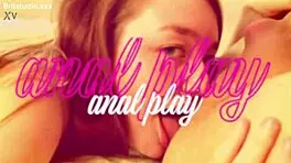 real teen 18+ inserts butt plug and masturbates