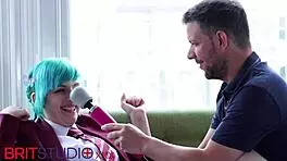 Her only black friend gets his cock sucked hard now.