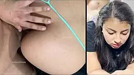 First Anal Surprise Hurts Cute Latina Student!