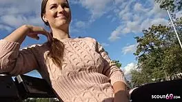 German Scout - Czech Young 18+ Jennifer Fucked at Street Casting!
