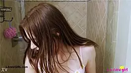 cute teen slut asks, did you see me take a shower?