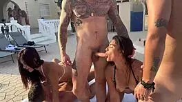 event in playboy mansion with double penetration