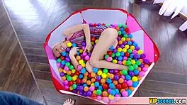 Oh God, This Tiny Blonde Stepsister Blows And Bends Over So Hot!