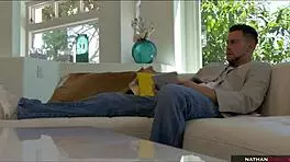 Fat Tight Brunette Whore with Small Tits Gets Cunilingus and Cum in Mouth