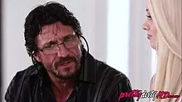 I watch my teen stepdaughter Elsa Jean get fucked by her religious stepdad