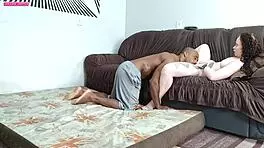 Young wife moans loud cumming