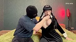 wednesday addams gets fucked in tight asshole by xaviers big cock 😈