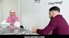 Muslimtabu - Sexy Arab Hijab Student Fucks Big Cock Teacher