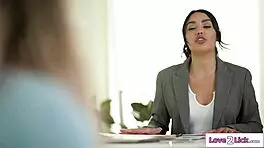 what's hotter than a big tits blonde rimming a petite latina lawyer?