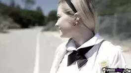 Virgin cute teen takes it anally with big cock