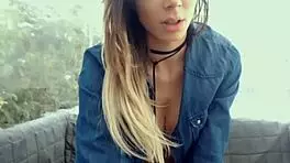 I am a hot girl having fun on webcam outdoors