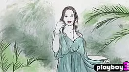 Petite milf model gloria sol rips clothes to expose curvy body.