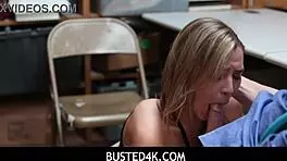 i cought blair williams stealing, then fucked her shy pussy in the garage