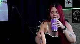 bad aninha shows off blowjob, inserts vibrator in pussy, confesses easy anal orgasms