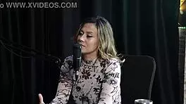 Beautiful Tattooed Redhead Milf Angelica Morango Explores Body In Sheer Red During Interview