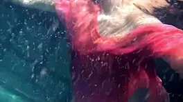 Lilia Mihalkova and Natalia Kupalka dive into intense underwater lesbian action