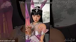 Shino Moon Queen骚货cosplay下面藏什么？