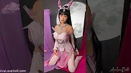 Shino Moon Queen骚货cosplay下面藏什么？