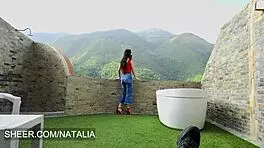 i have sex with husbands employee and orgasm in stockings 😘