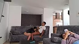 my girlfriends curvy stepmother sucks my cock with big tits