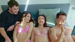 want to join our 4some with big cocks and lingerie?