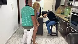 I Lent My Girlfriend To Friend For Dancing, But She Rubs His Dick In Reggaeton!