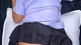 beautiful thai student gets fucked in uniform by foreigner and receives huge facial