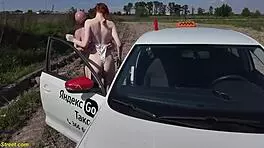 first public anal sex with a crazy taxi driver