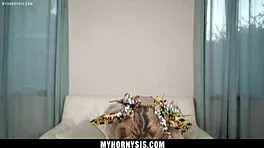 superhero stepsister shows tits and sucks stepbros dick