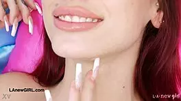 i'm a red haired model showing off my sexy body in this photoshoot interview.