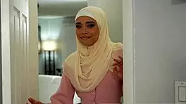 Kinky Dude Instructs Curious Muslim Stepsis On Handling Monster Cock