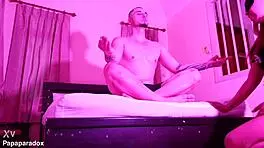 Sex Yoga Asian Thai Hotwife While Hubby Play Videogames in First Time Casting