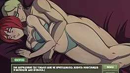 Blonde girlfriend narrates deepthroat and pussy play in witch hunter