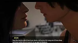 busty emo teacher dreams of tasting cock