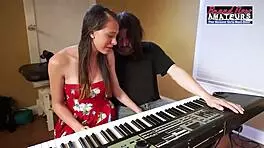 Petite beauty cloe sucks and swallows cum