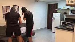 Wow, the maid takes monster cock in double penetration!