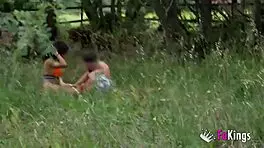 Voyeur Luna Black Heads to Beach for Quick Fuck with Stranger