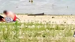 Voyeur Luna Black Heads to Beach for Quick Fuck with Stranger