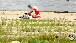 Voyeur Luna Black Heads to Beach for Quick Fuck with Stranger