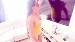 slutty mexican stepmom plays dirty maid for cash