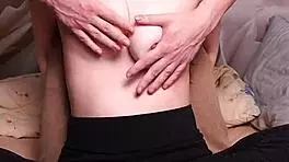 the amateur wife moans during tickling and light bdsm nipple play