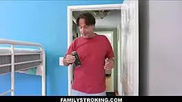 young teen, did you get in trouble with step mom? now step dad will handle you