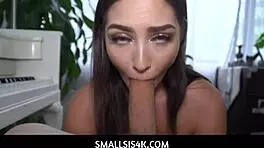 Smallsis4k - Big Ass Brunette Vivian Taylor Seduces Stepbro